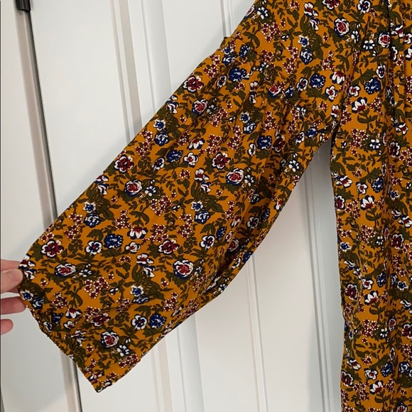 Multicolored blouse with balloon sleeves - Picture 2 of 3